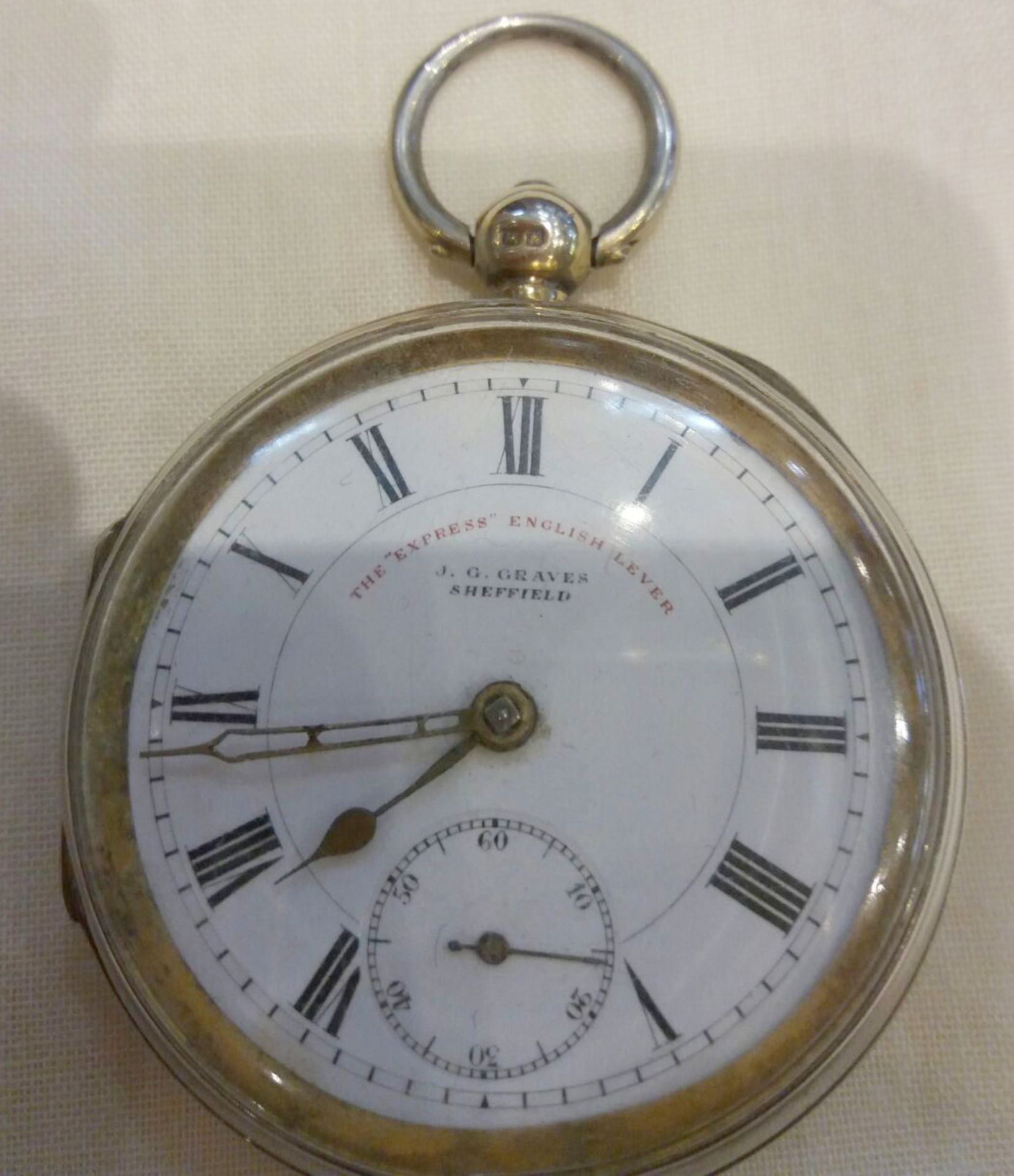 J.G.Graves Of Sheffield Silver Pocket Watch