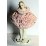 Irish Dresden Figurine Of Ballerina Boxed NO RESERVE