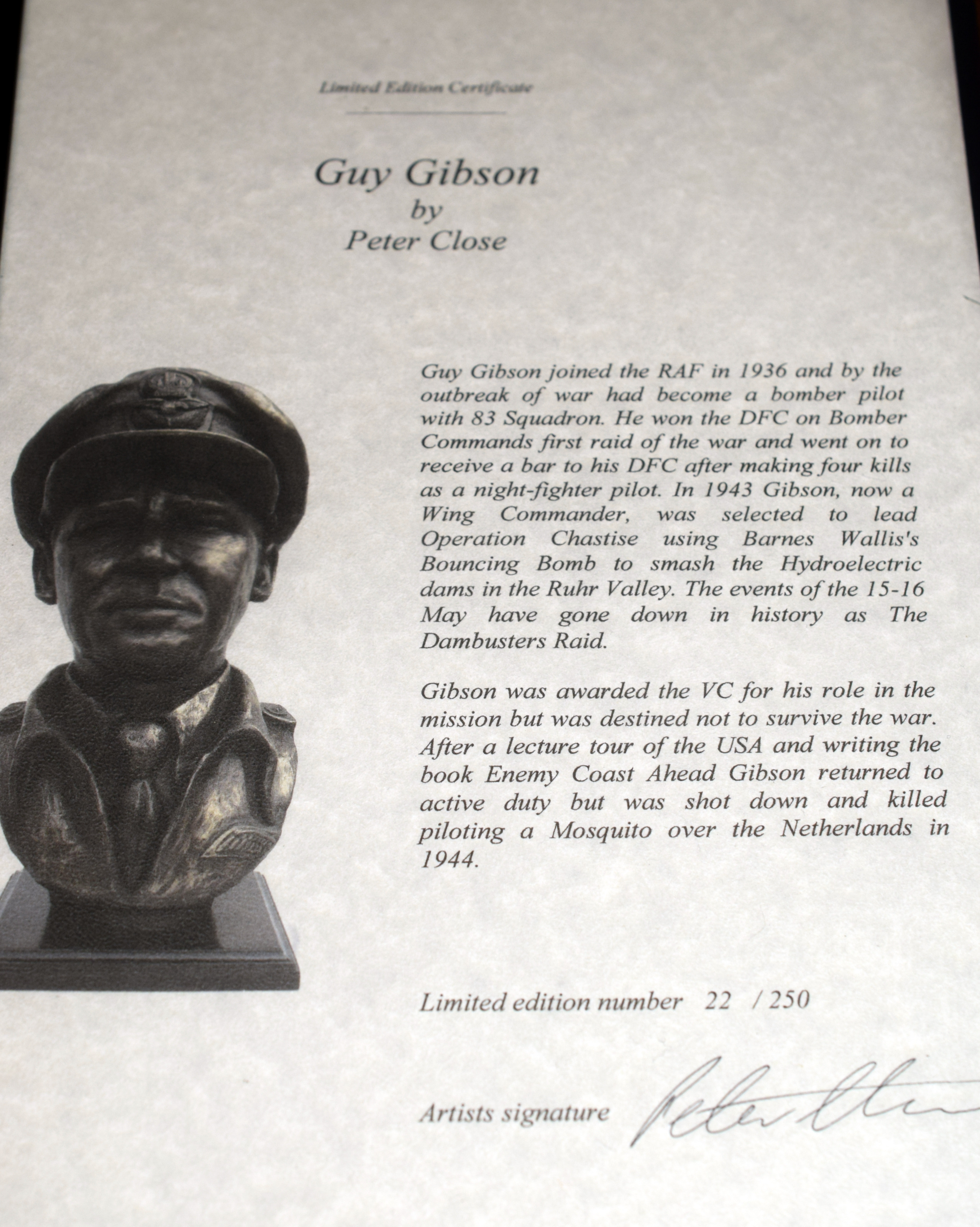 Limited Edition Guy Gibson (Dambusters) - Bild 3 aus 3