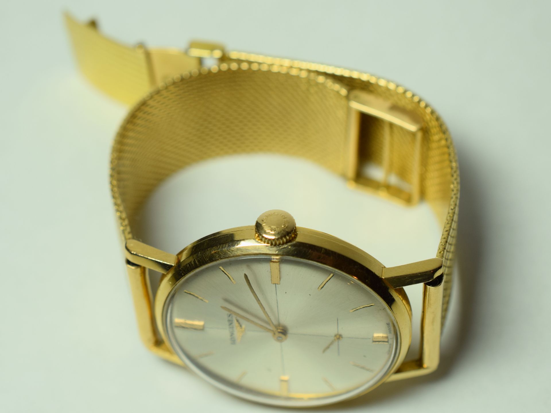 18ct Solid Gold Longines Gentleman's Watch On 18ct Gold Bracelet - Image 5 of 7