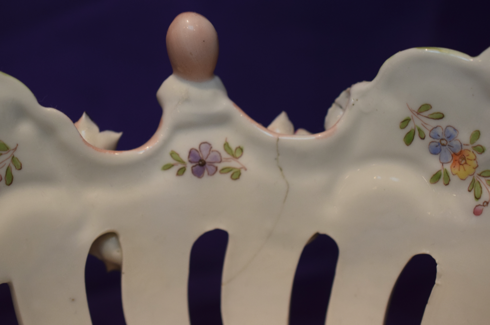 Porcelain 6 Branch Candelabra, German (Possibly Dresden) ***RESERVE LOWERED*** - Image 5 of 5