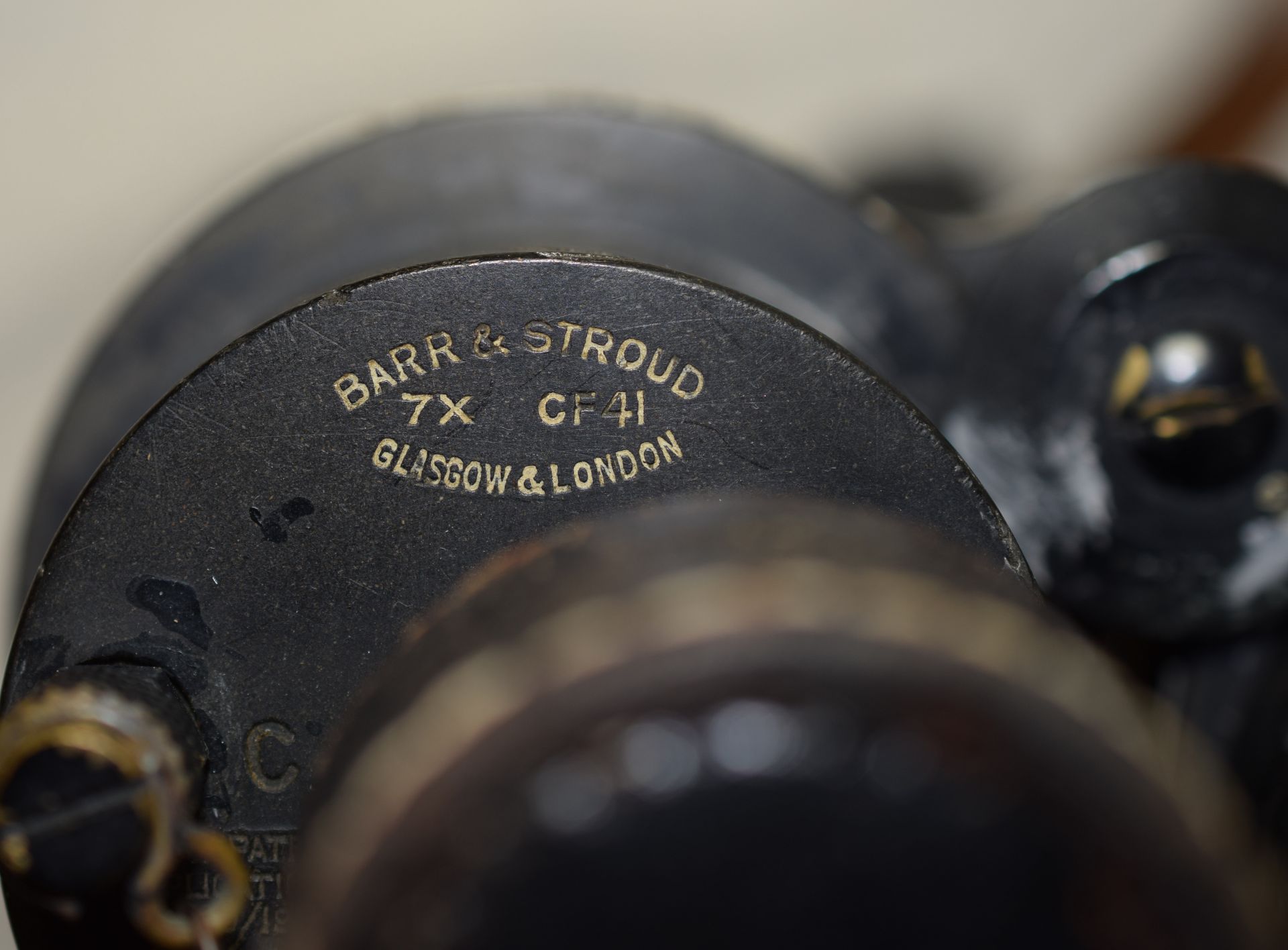 Barr & Stroud London British WWII Military Binoculars 7x50 c1940 ***RESERVE LOWERED*** - Image 2 of 7