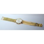 18ct Solid Gold Longines Gentleman's Watch On 18ct Gold Bracelet