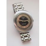 Vintage Sicura (Pre Breitling) Wristwatch On SS Bracelet £10 START & NO RESERVE!