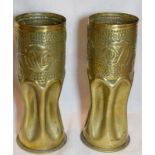 1917 WW1 French Brass Shells Cases Trench Art