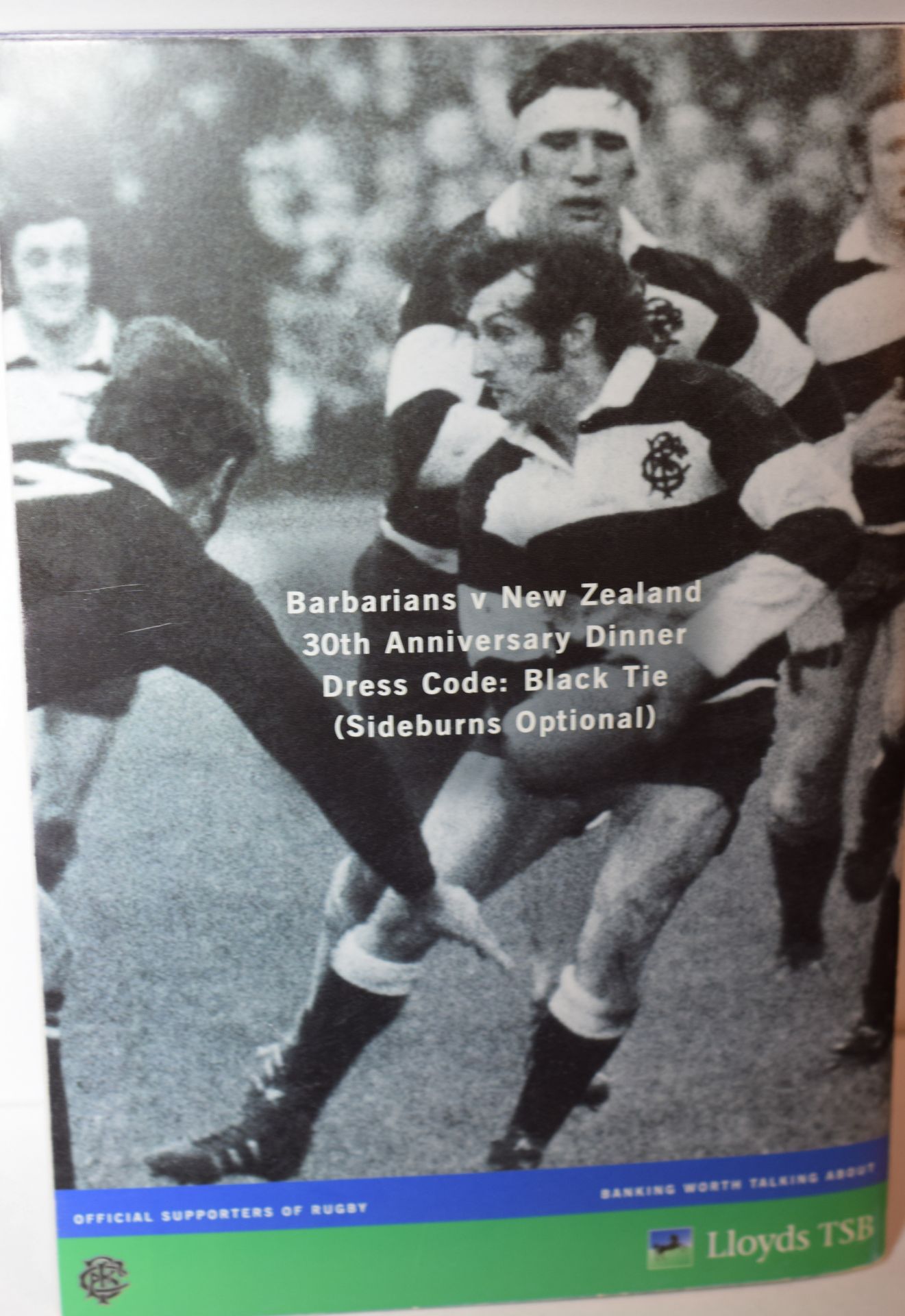 Rare Signed Barbarians V New Zealand 1973 30th Anniversary Dinner Programme ***RESERVE REDUCED*** - Image 3 of 5