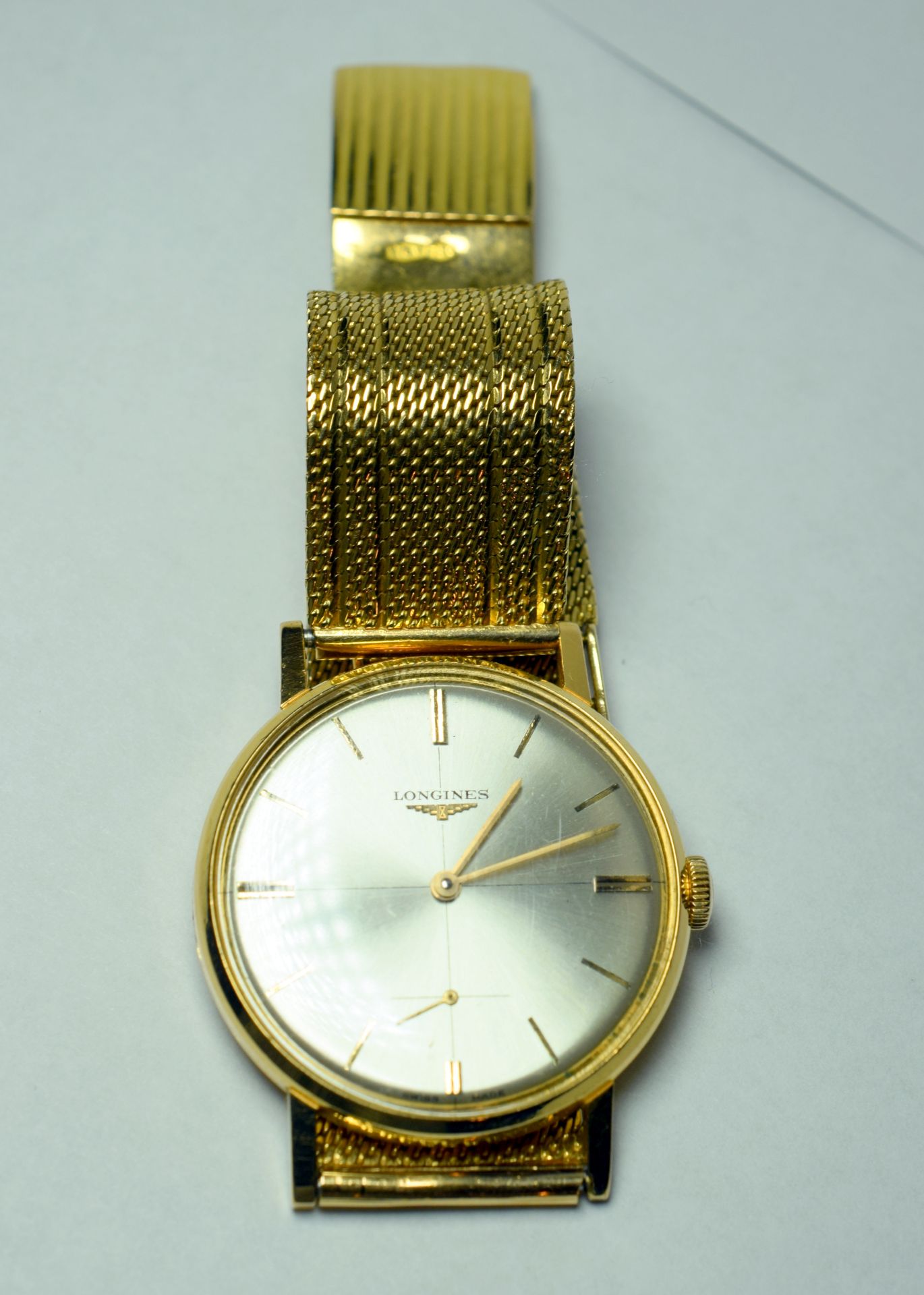 18ct Solid Gold Longines Gentleman's Watch On 18ct Gold Bracelet - Image 4 of 7