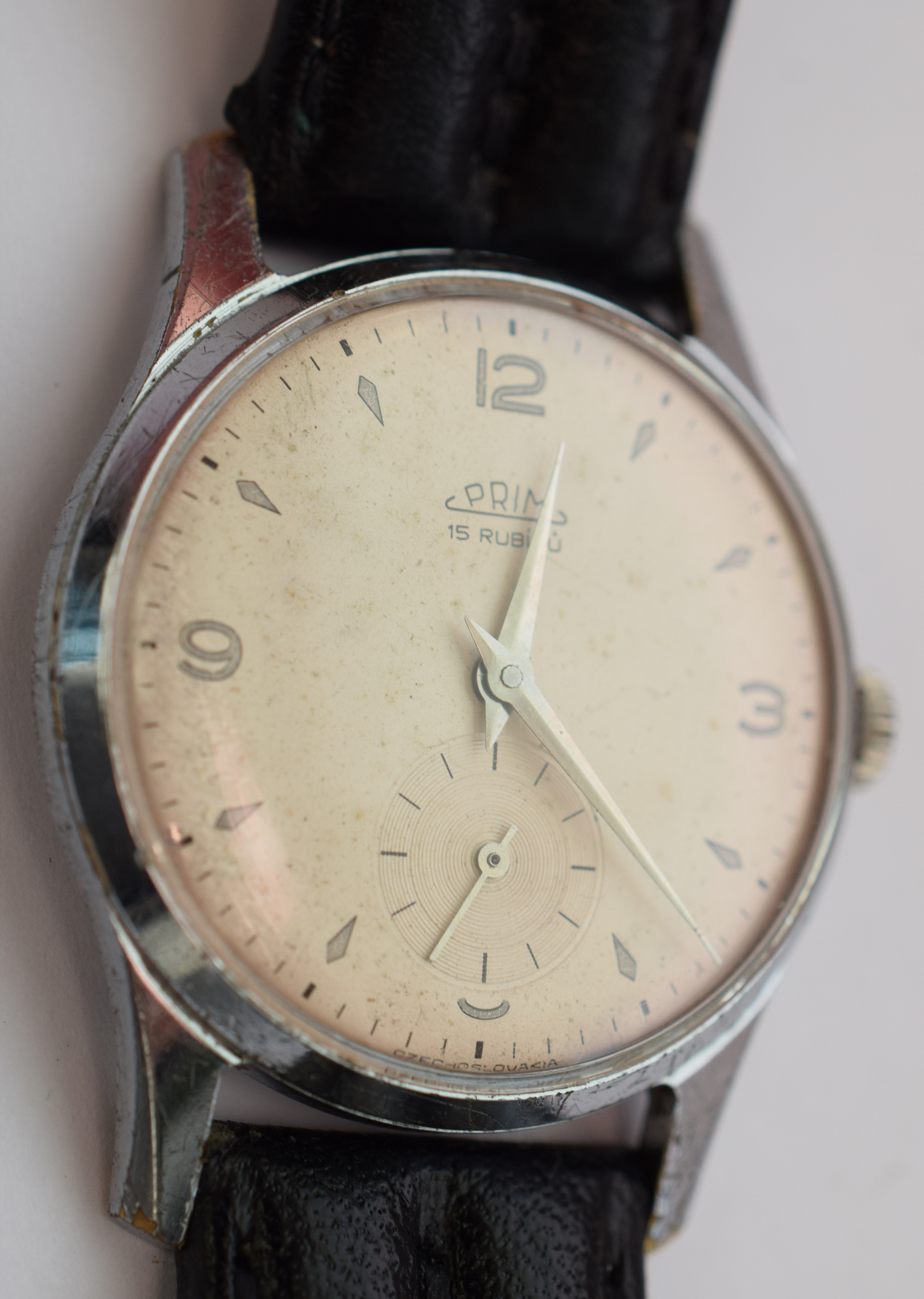 Early Czechoslovakian Prim Watch £10 START & NO RESERVE! - Bild 3 aus 5