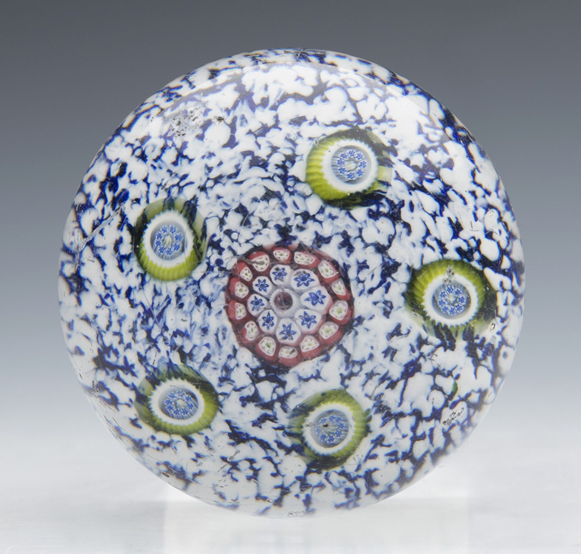 ANTIQUE FRENCH ST LOUIS MILLEFIORI PAPERWEIGHT C.1850
