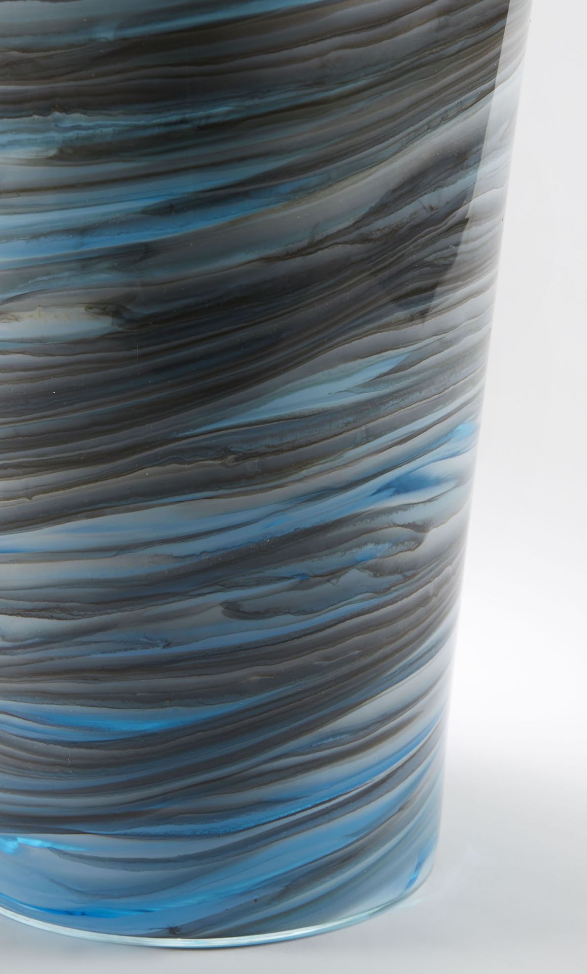 ITALIAN MURANO GINO CENEDESE SIGNED SWIRL DESIGN ART GLASS VASE - Image 7 of 7