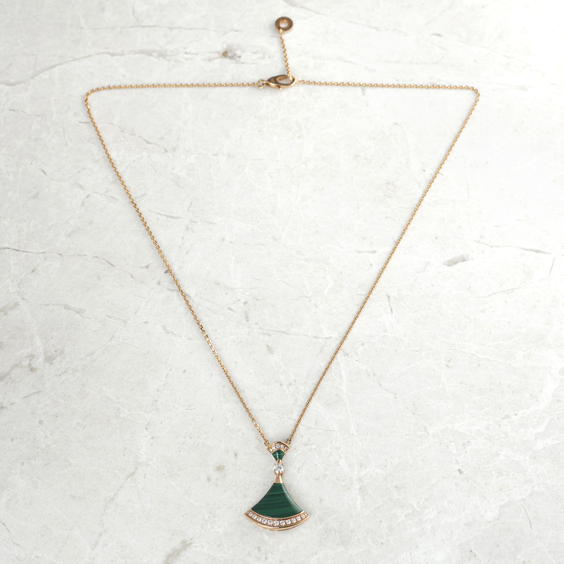 18k Rose Gold Malachite Divas' Dream Necklace - Image 5 of 6