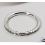 18k White Gold 0.25ct Diamond Half Eternity Ring