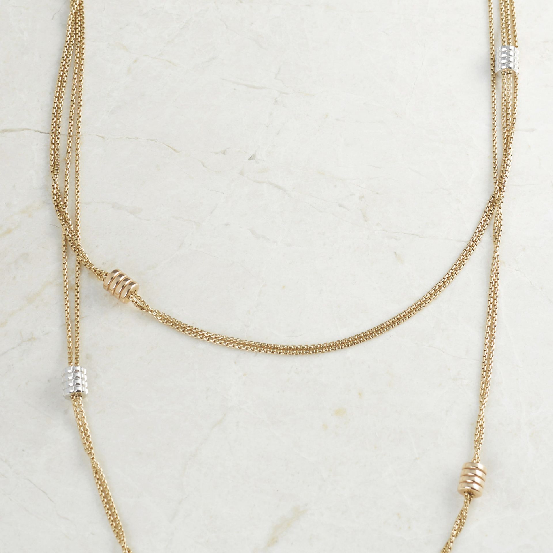 18k Yellow Gold Chain Necklace - Image 3 of 7