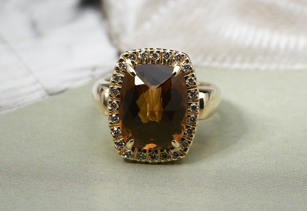 14k Yellow Gold 6.00ct Citrine & 0.40ct Diamond Ring - Image 2 of 5