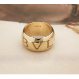 18k Yellow Gold Monologo Ring Size L