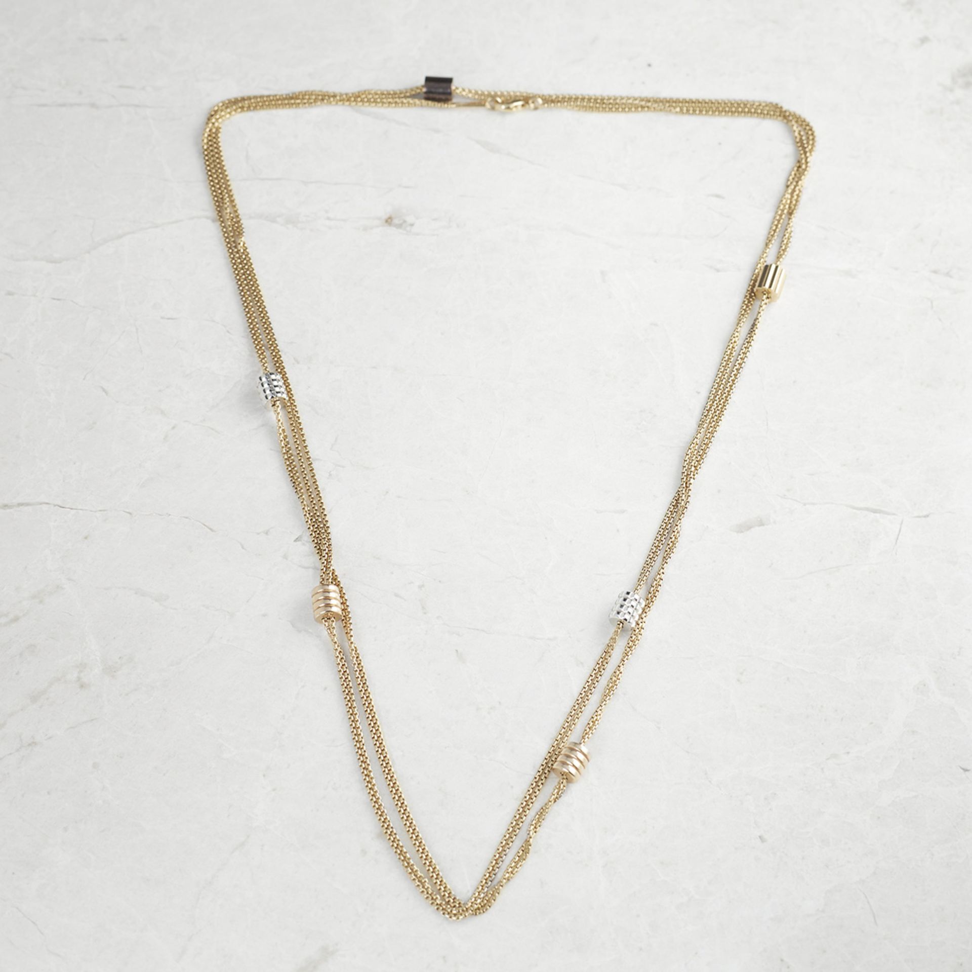 18k Yellow Gold Chain Necklace - Image 6 of 7