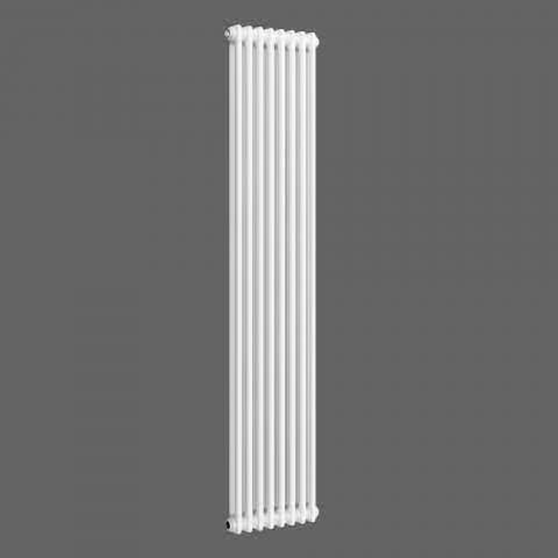 (P4) 1800x380mm White Double Panel Vertical Colosseum Radiator - Roma Premium. RRP £255.99. - Image 2 of 5