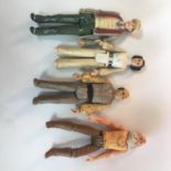 Small collection of vintage toy figurines to include Star Wars, Princess Leia, Doctor Who etc (4)