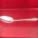 INTERESTING VINTAGE MILITARY SPOON. Folds in half. Patterned handle.