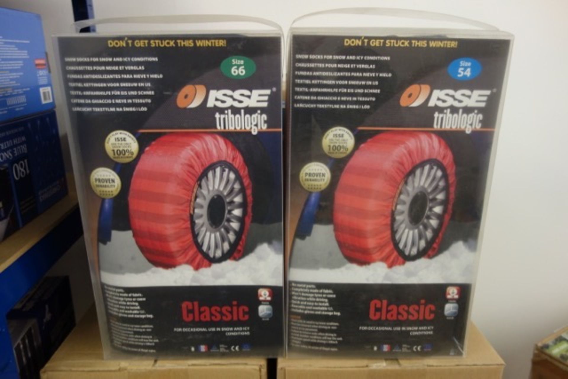 15 x Brand New Sets of Isse Tribologic Classic Snow Tyre Socks for Snow & Icy Conditions. You will