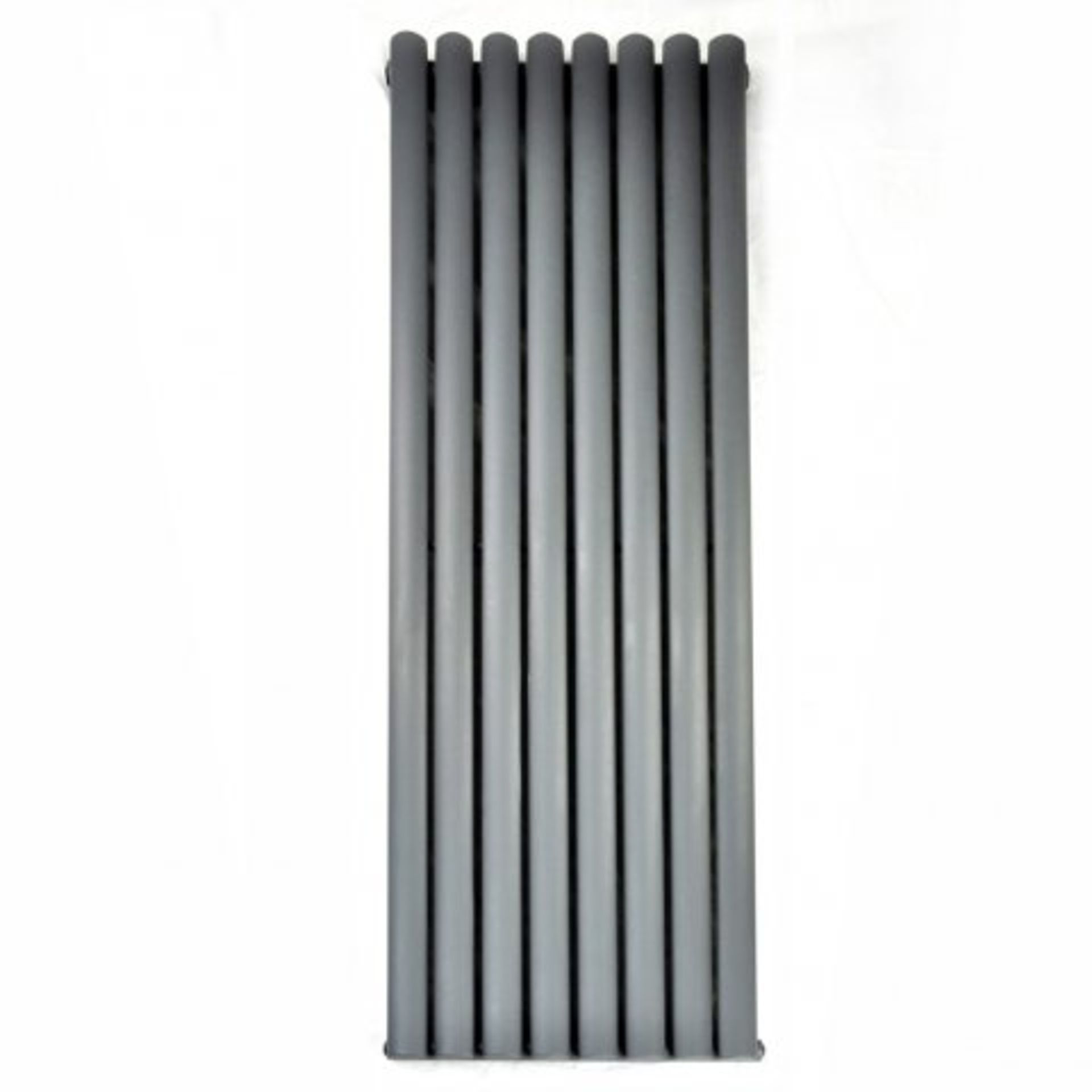 (A39) 1600x480mm Anthracite Single Oval Tube Vertical Radiator - Ember Premium. RRP £199.99. - Image 3 of 5