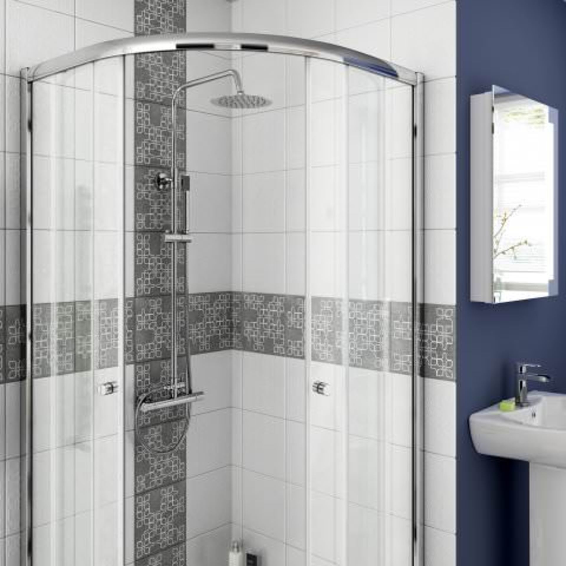 (A17) 800x800mm - Elements Quadrant Shower Enclosure. RRP £199.99. Budget Solution Our entry level - Image 4 of 5