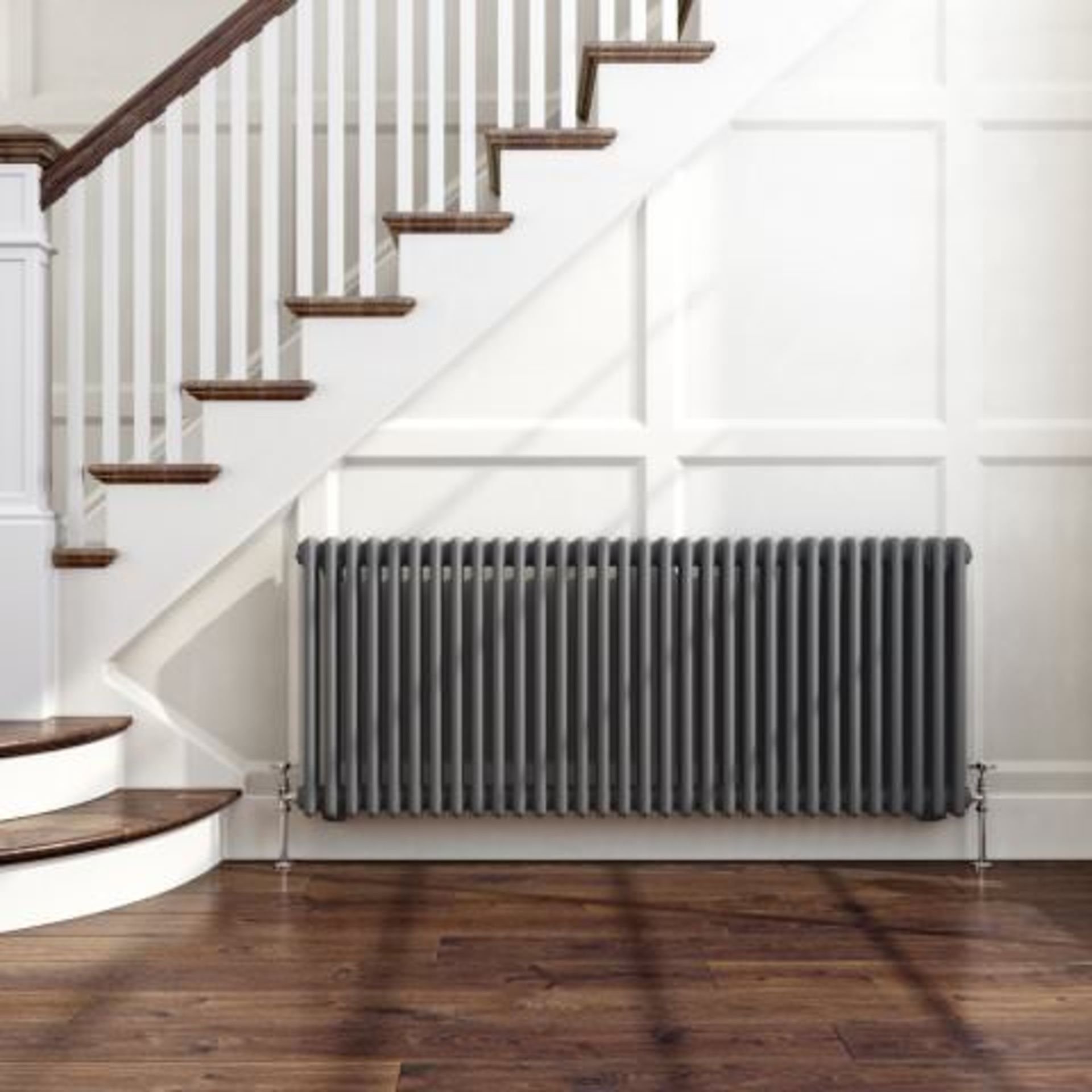 (A14) 600x1444mm Anthracite Triple Panel Horizontal Colosseum Radiator - Roma Premium. RRP £749. - Bild 2 aus 4