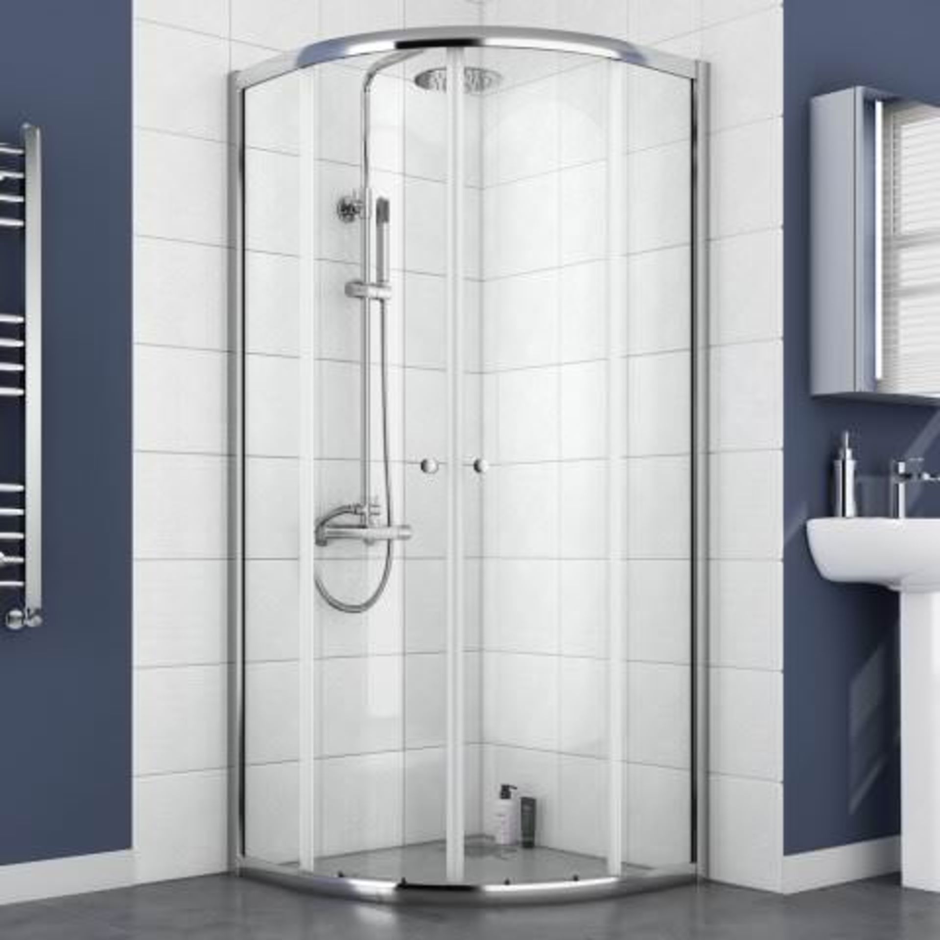 (A17) 800x800mm - Elements Quadrant Shower Enclosure. RRP £199.99. Budget Solution Our entry level