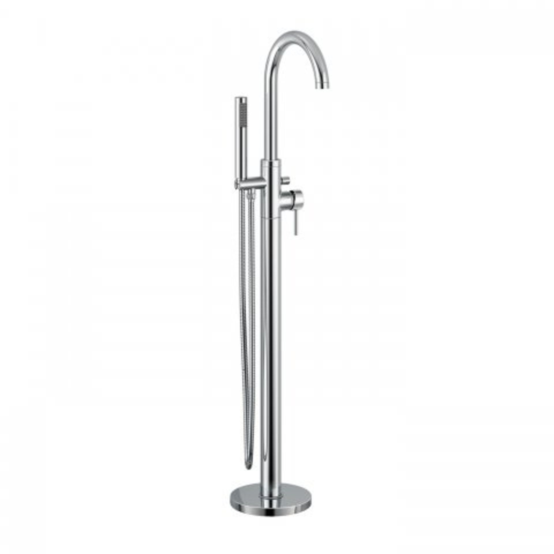 (A3) Gladstone II Freestanding Bath Mixer Tap with Hand Held Shower Head Simplicity at its best: Our - Image 5 of 5