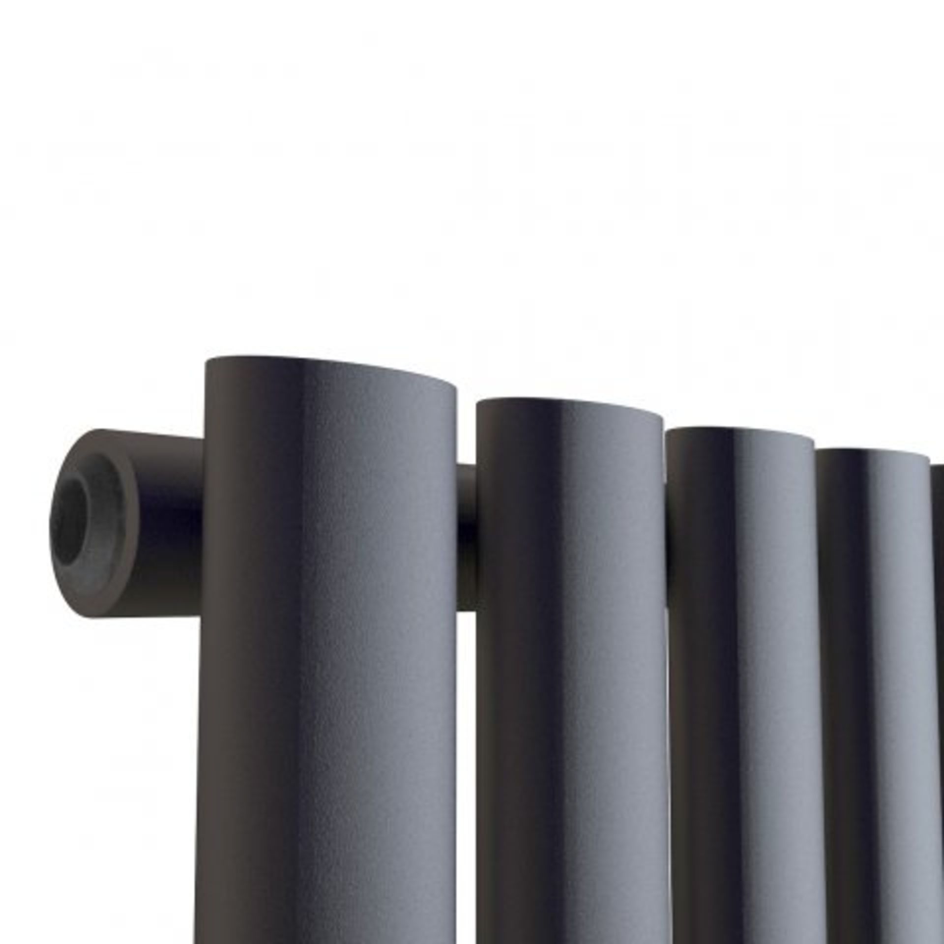 (A39) 1600x480mm Anthracite Single Oval Tube Vertical Radiator - Ember Premium. RRP £199.99. - Image 5 of 5