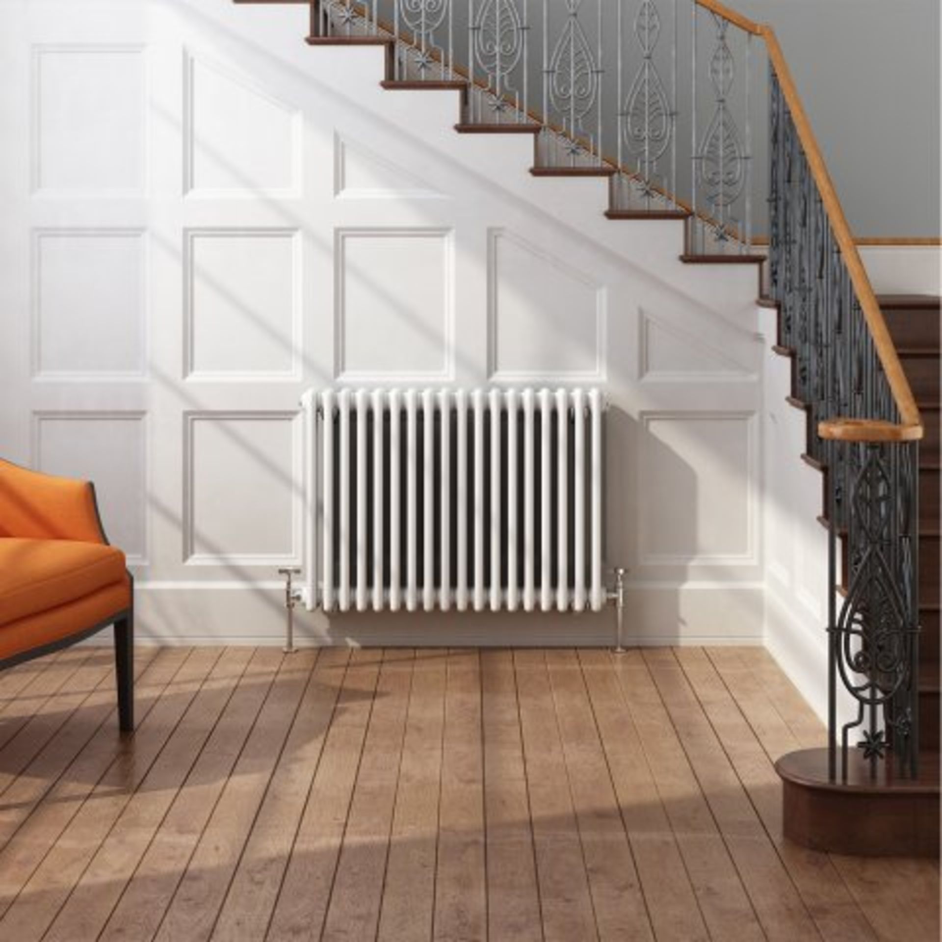 (A44) 600x820mm White Triple Panel Horizontal Colosseum Radiator - Roma Premium. RRP £295.99. - Image 2 of 5