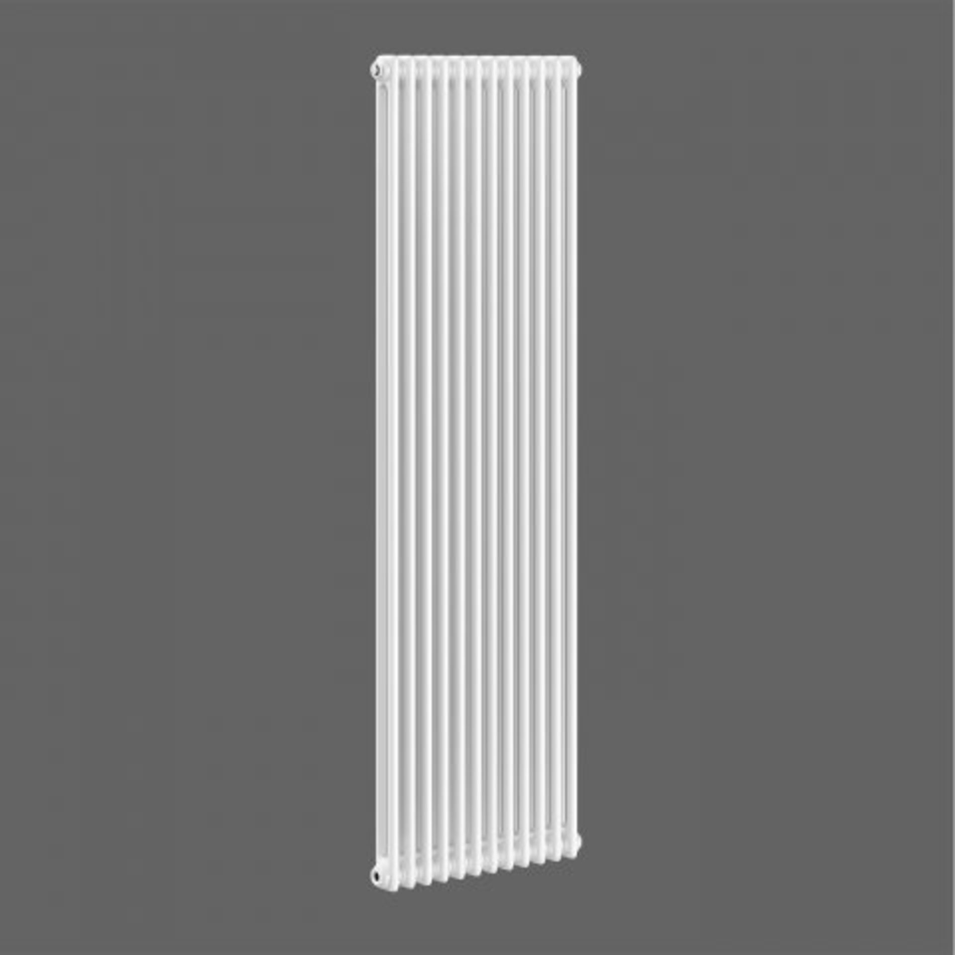 (A37) 1800x554mm White Double Panel Vertical Colosseum Radiator - Roma Premium. RRP £499.99. Classic - Image 2 of 3