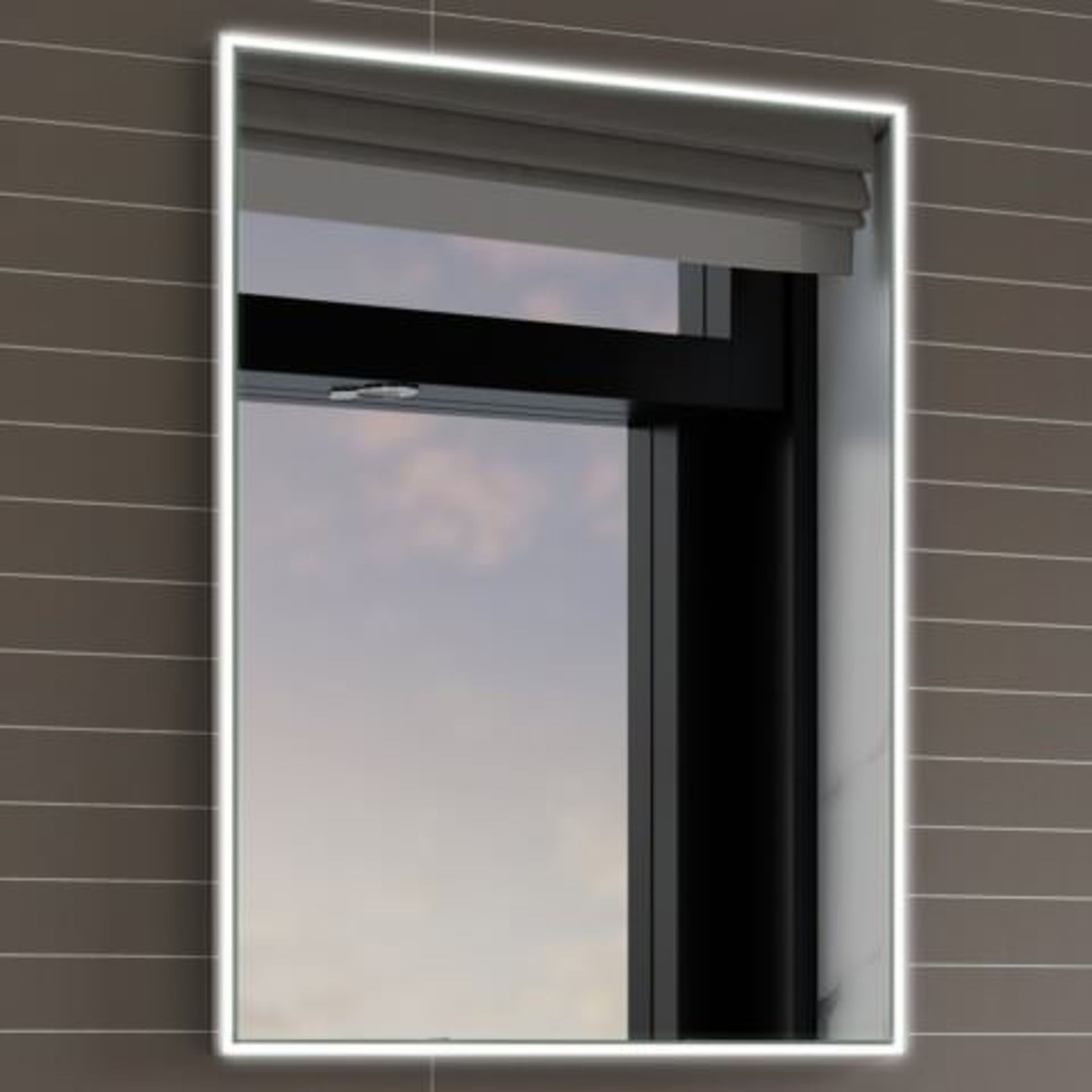 (A20) 700x500mm Cosmic Illuminated LED Mirror. RRP £339.99. A rectangular mirror with LED