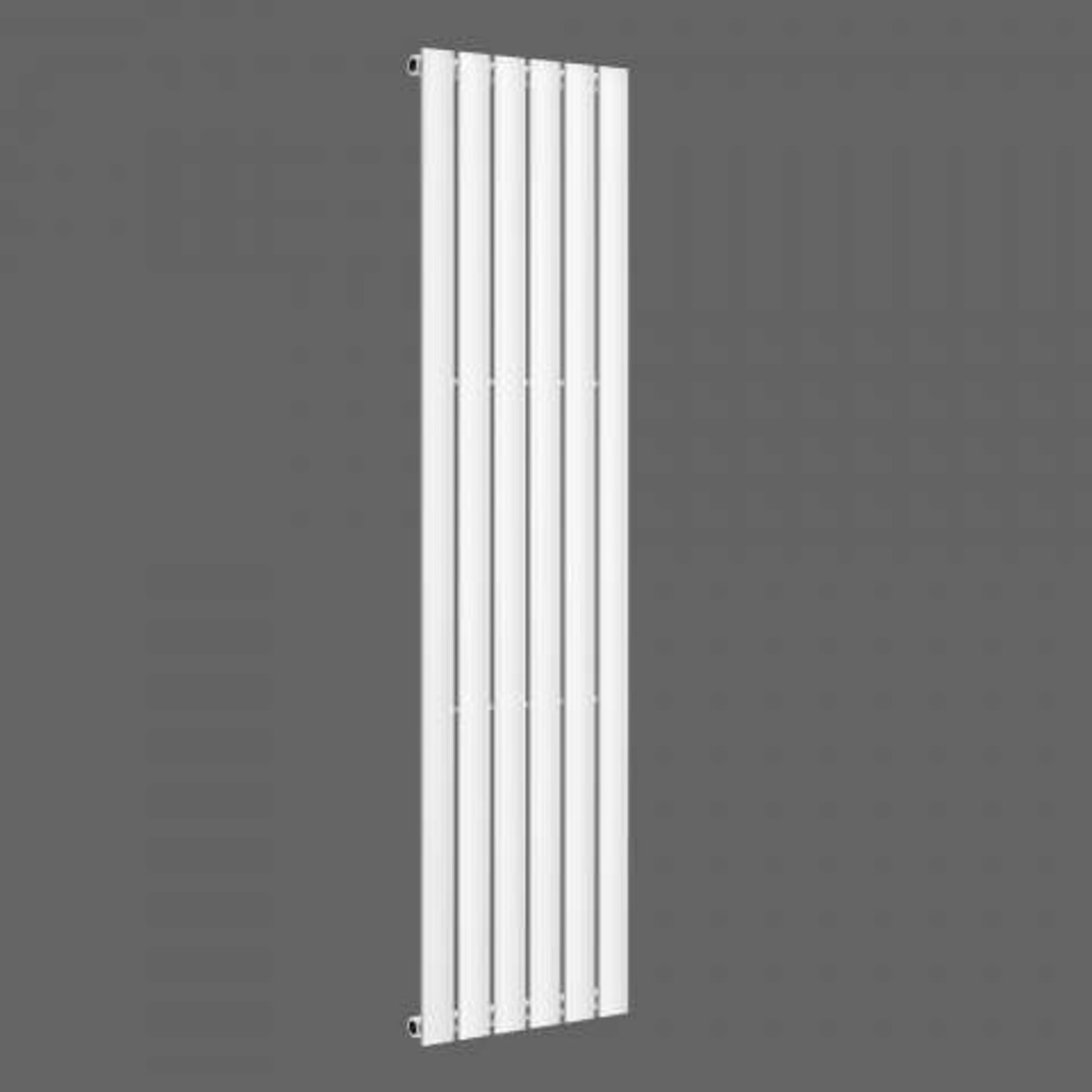 (A46) 1800x452mm Gloss White Single Flat Panel Vertical Radiator -Thera Range Designer Touch. RRP £ - Bild 2 aus 3