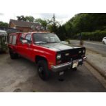 1989 Gmc Chevrolet Fire Truck, 6X6 Diesel 6.2 R.H.D. Auto-Od (Red)