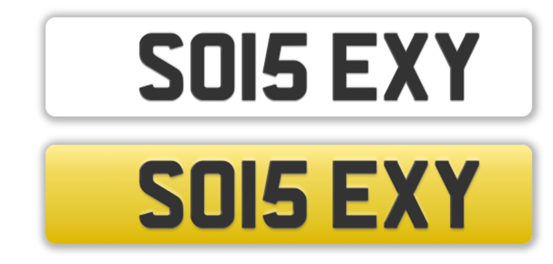 Cherished Registration Plate *SO 1 5EXY* On Retention