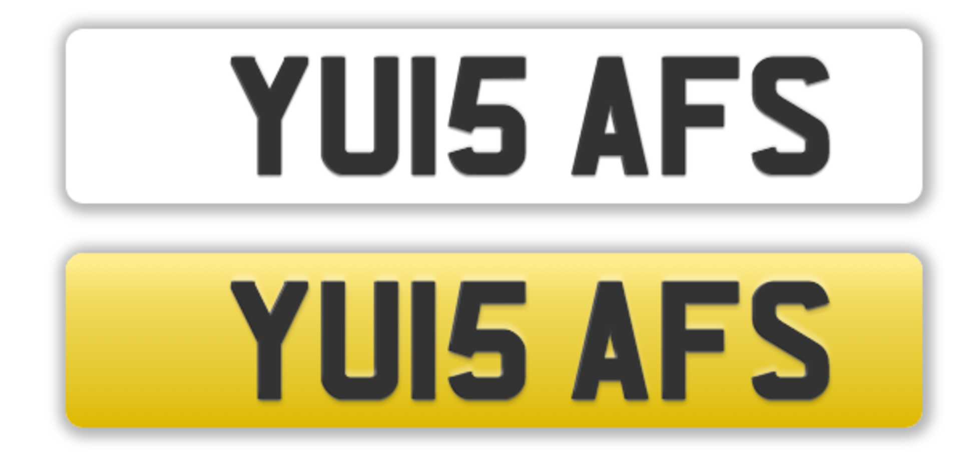 Cherished Registration Plate *YU15 AFS* On Retention