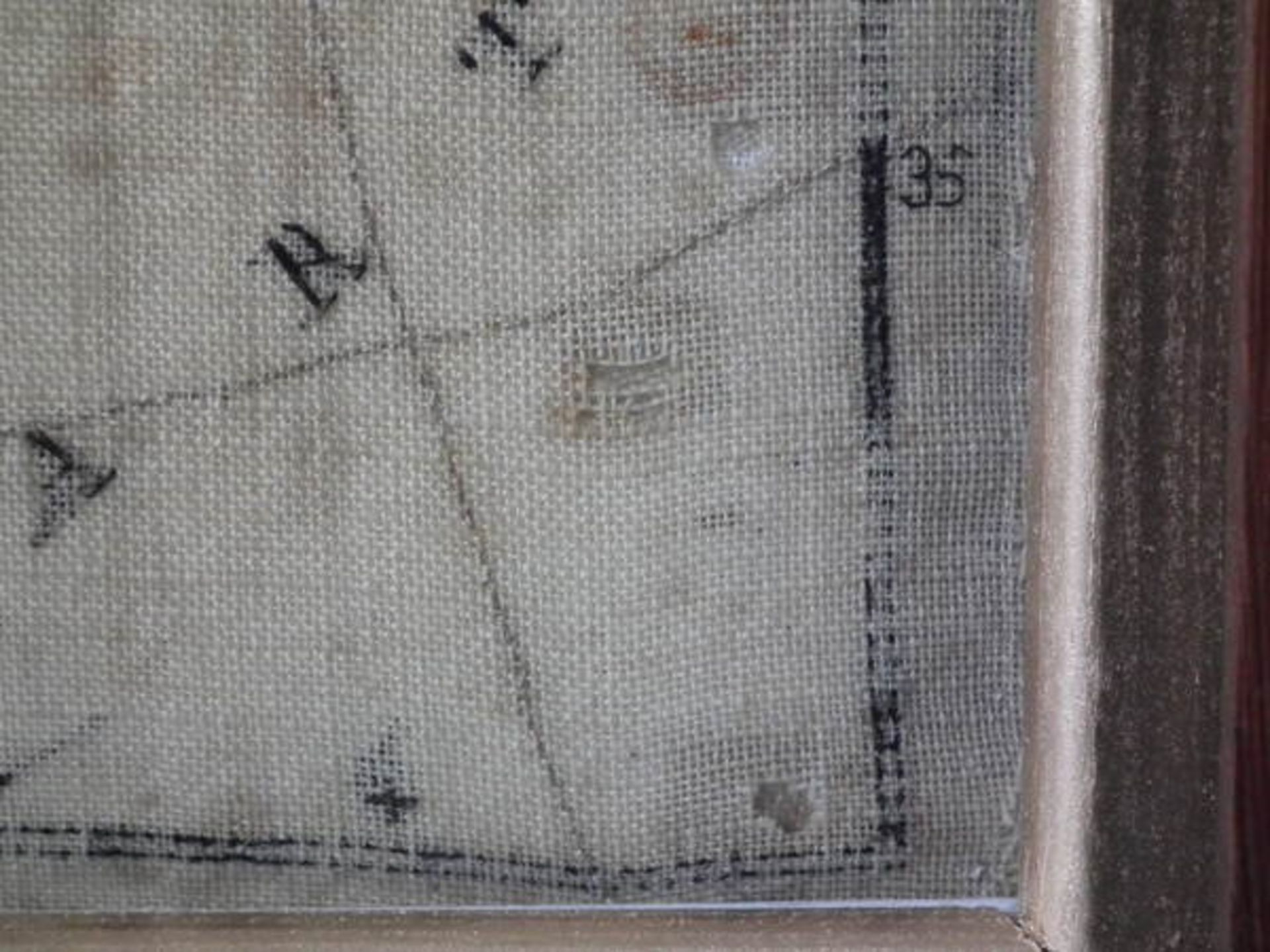 Needlework European Map Sampler, circa 1800, by Charlotte Walker FREE UK DELIVERY - Image 11 of 33