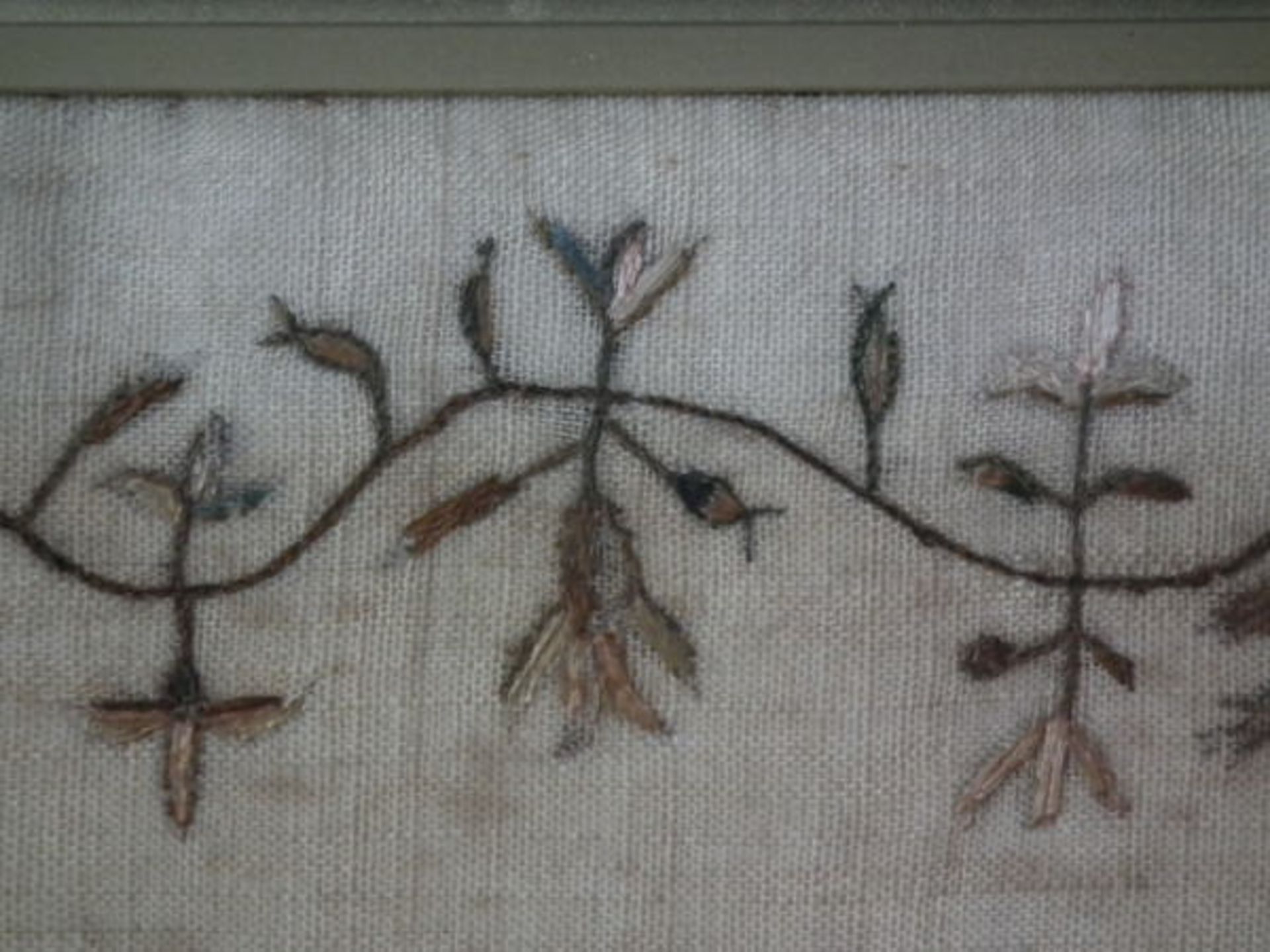 Needlework Hair & Silkwork Sampler dated 1796 by Charlotte White FREE UK DELIVERY - Image 3 of 30