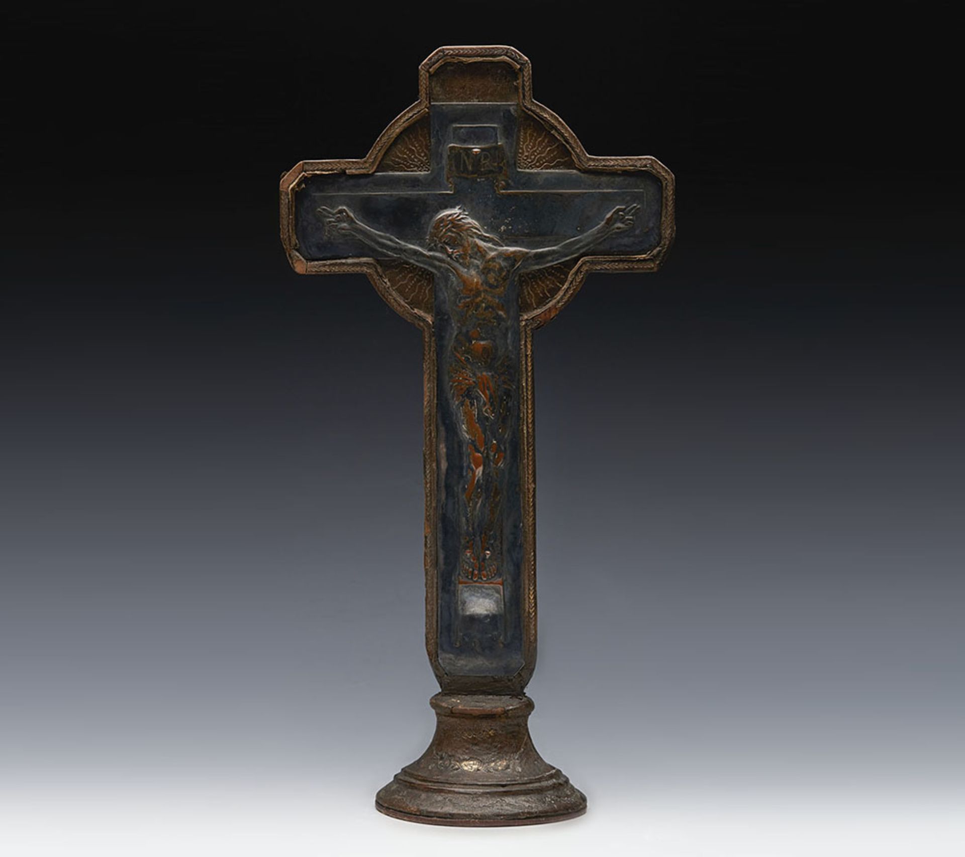 ANTIQUE FRENCH CRUCIFIX BY JULES-PROSPER LEGASTELOIS EARLY 20TH C. - FREE UK DELIVERY