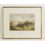 Original Watercolour Painting Arundel Castle By Paul Sandby Munn 1773-1845 - FREE UK DELIVERY