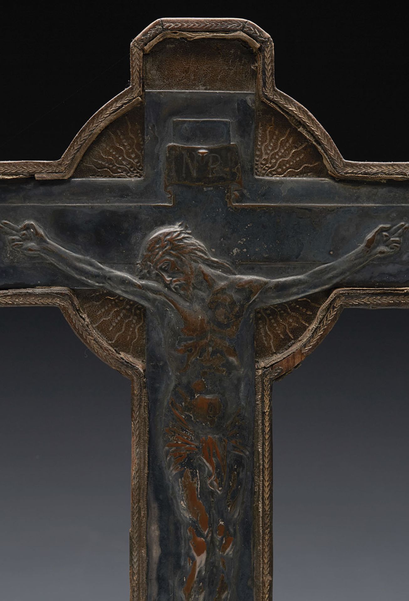 ANTIQUE FRENCH CRUCIFIX BY JULES-PROSPER LEGASTELOIS EARLY 20TH C. - FREE UK DELIVERY - Image 5 of 11