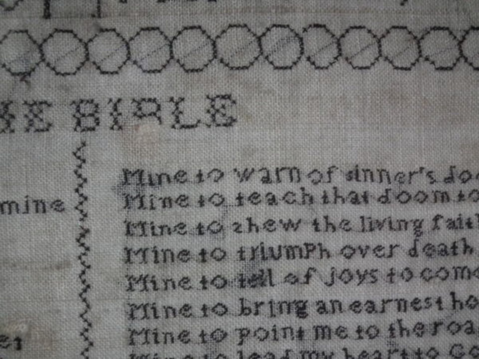 Irish Needlework Sampler dated 1832 by Mary Anne Enright FREE UK DELIVERY - Image 27 of 38