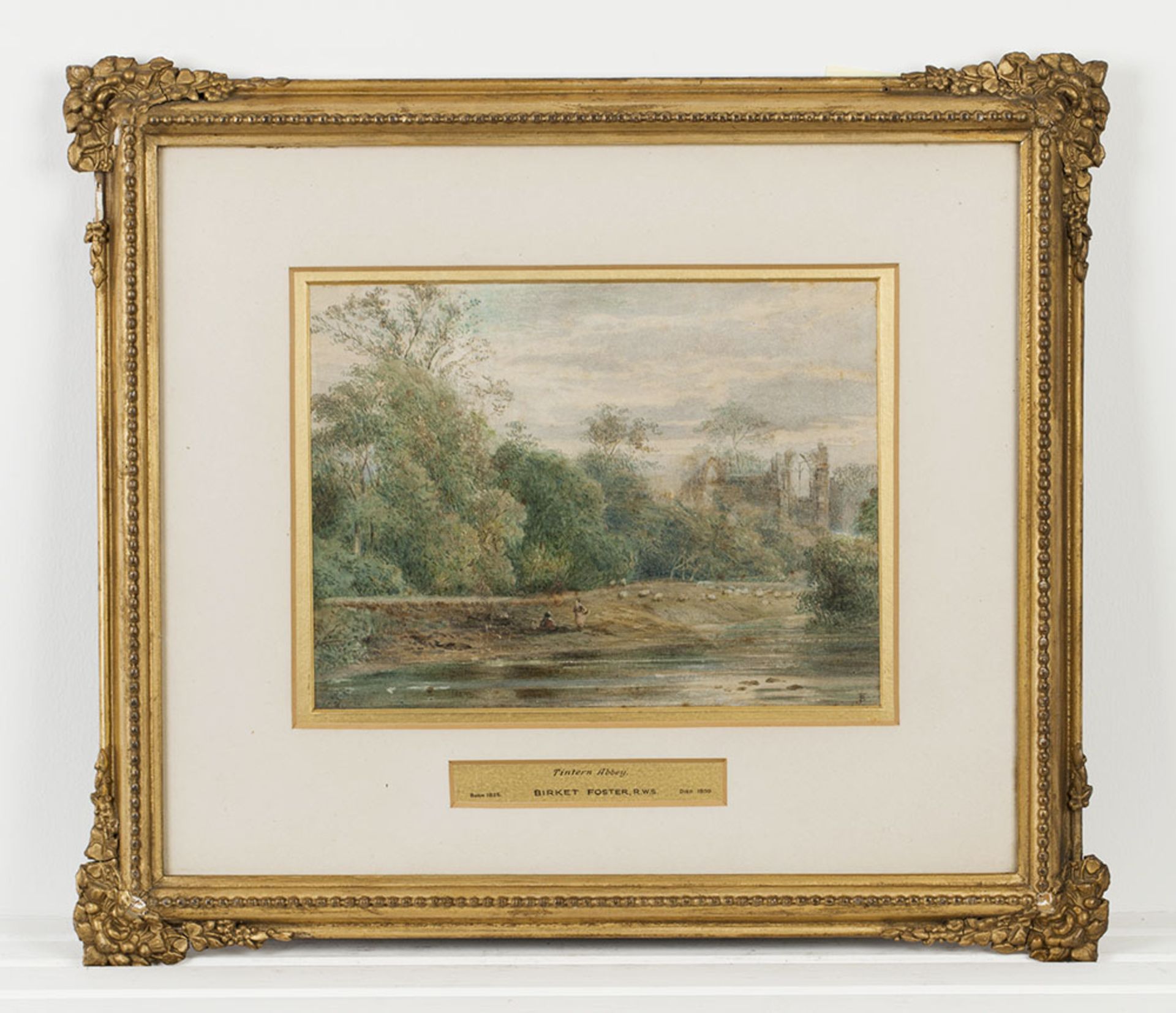 Tintern Abbey, Watercolour, Attr. Myles Birket Foster - FREE UK DELIVERY - Image 8 of 8
