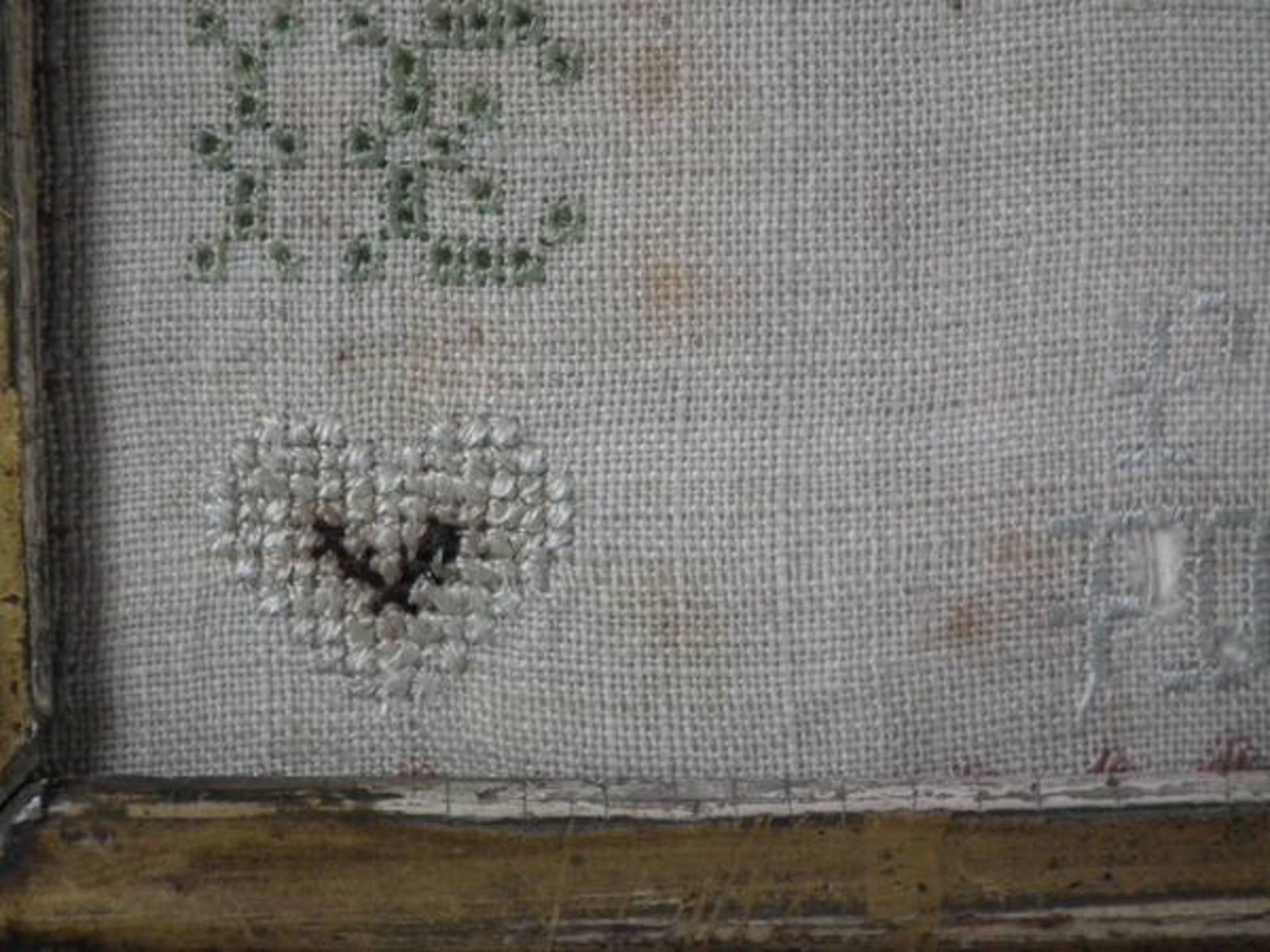 Needlework Sampler dated 1725 by Elizabeth Lilly FREE UK DELIVERY - Image 7 of 26