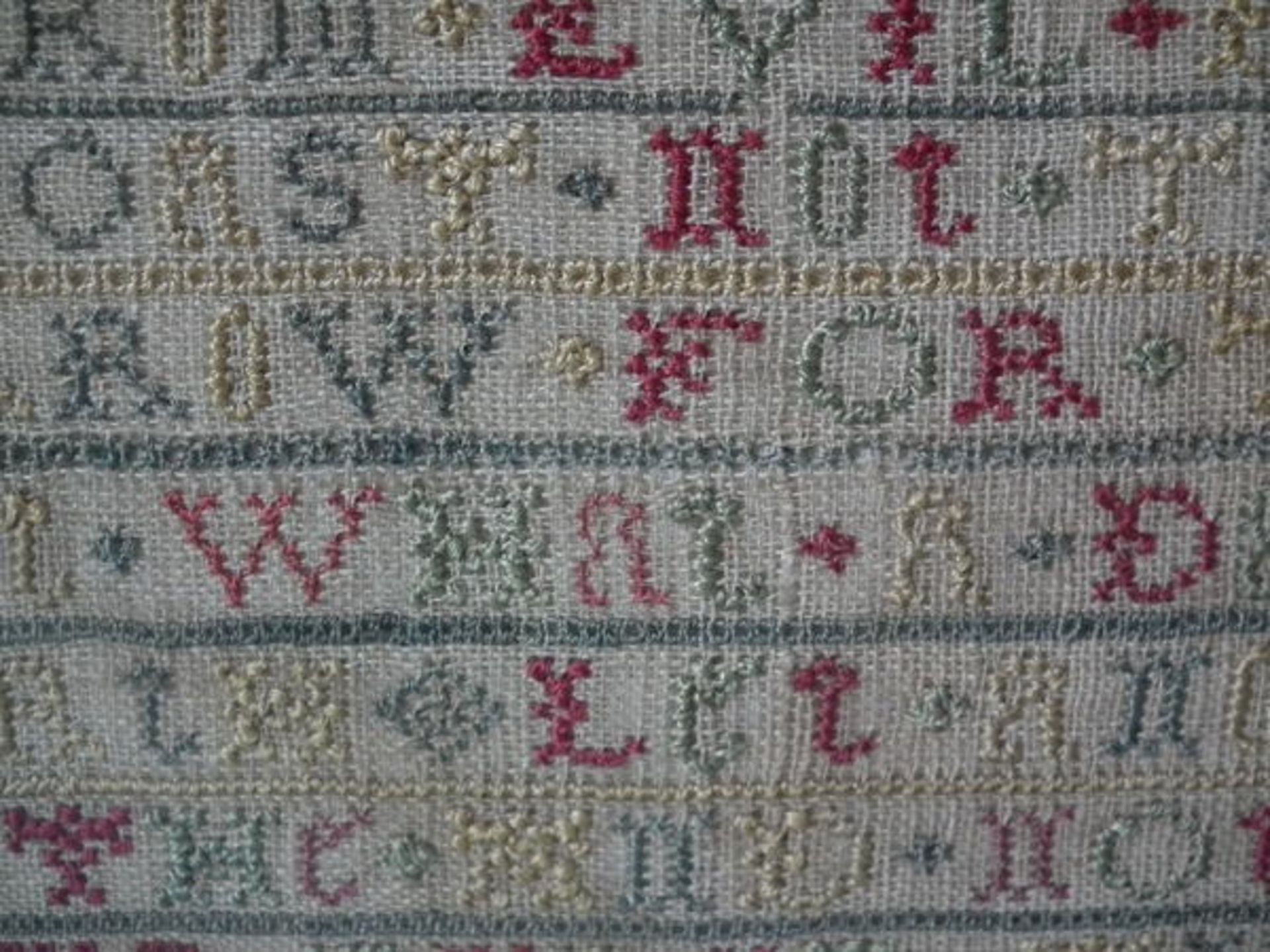 Needlework Band Sampler dated 1724 by Ann Wooding - FREE UK DELIVERY - Image 15 of 20