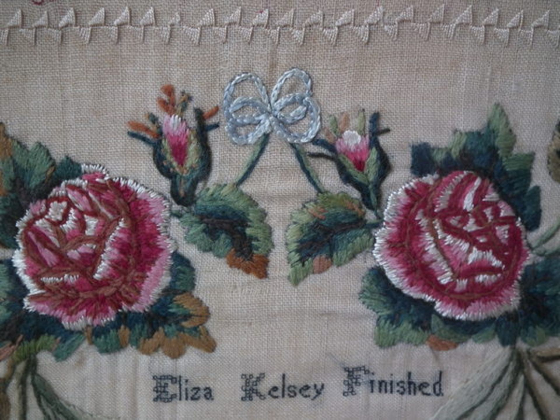 Needlework Verse Sampler dated 1832 by Eliza Kelsey FREE UK DELIVERY - Image 10 of 24