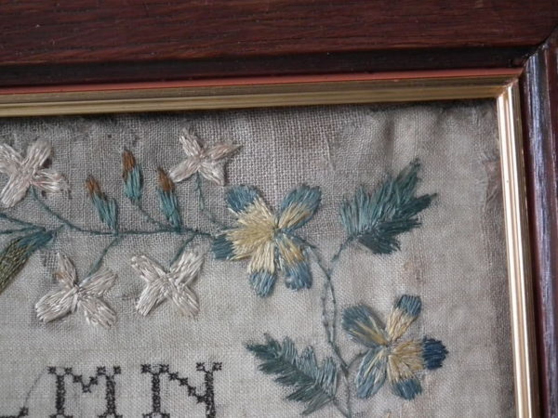 Irish Needlework Sampler dated 1832 by Mary Anne Enright FREE UK DELIVERY - Image 13 of 38