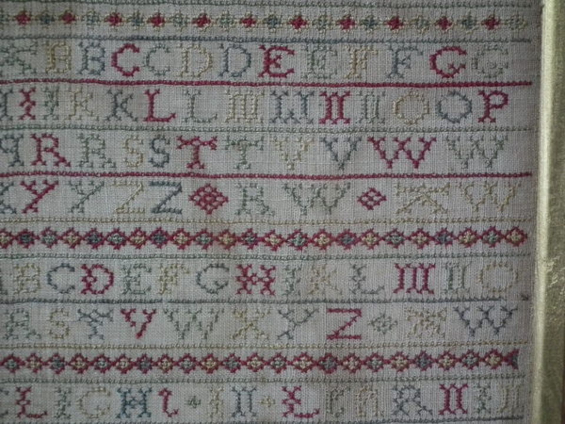 Needlework Band Sampler dated 1724 by Ann Wooding - FREE UK DELIVERY - Image 8 of 20