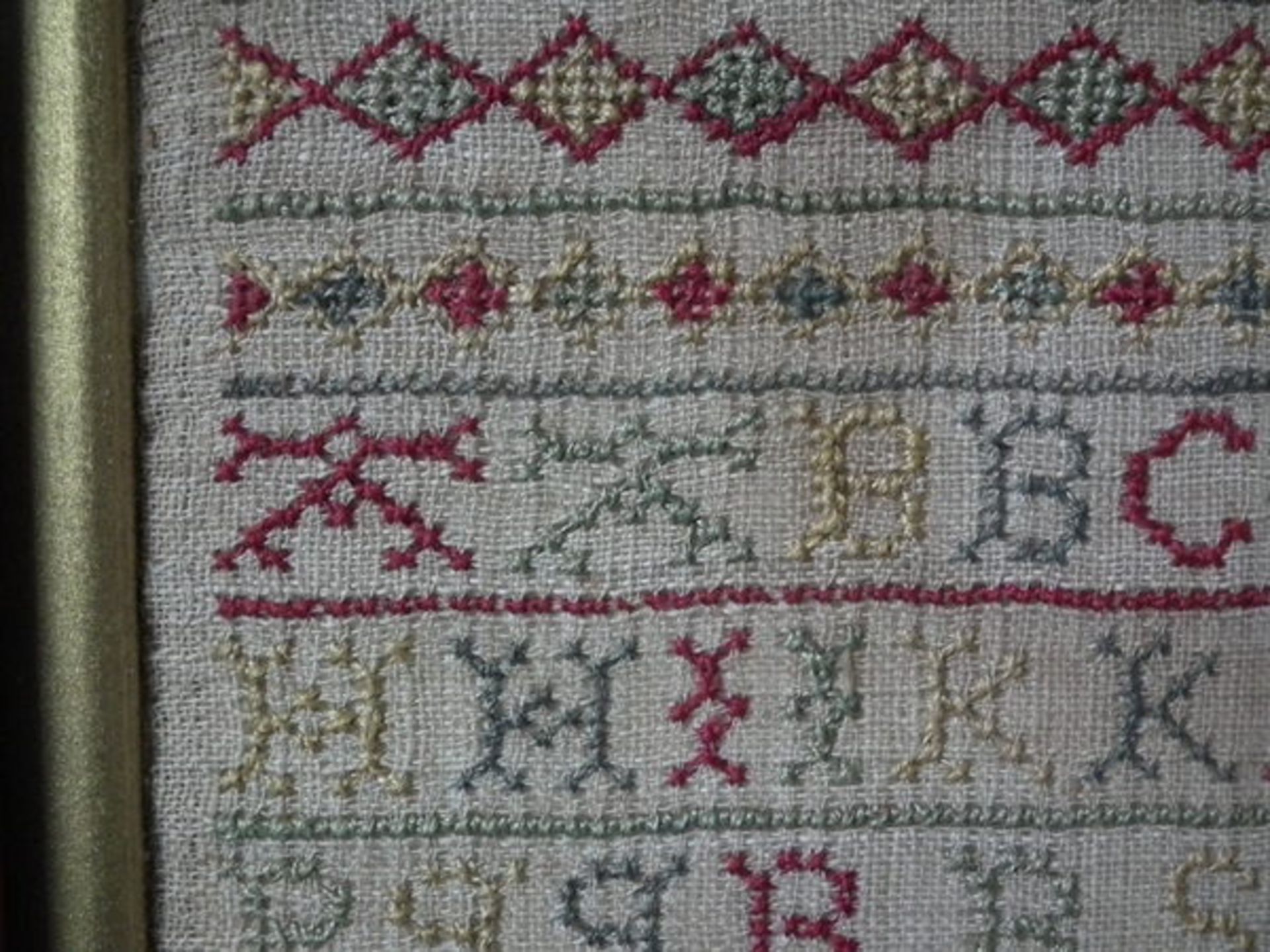 Needlework Band Sampler dated 1724 by Ann Wooding - FREE UK DELIVERY - Image 12 of 20